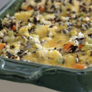 Rice Cooker Recipes Cheesy Chicken and Wild Rice Casserole