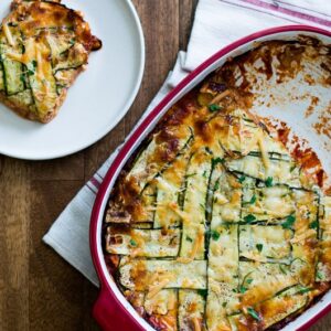 Rice Cooker Recipes “No Pasta” Three Cheese Zucchini Lasagna